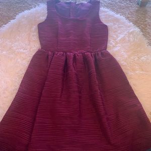 Burgundy dress